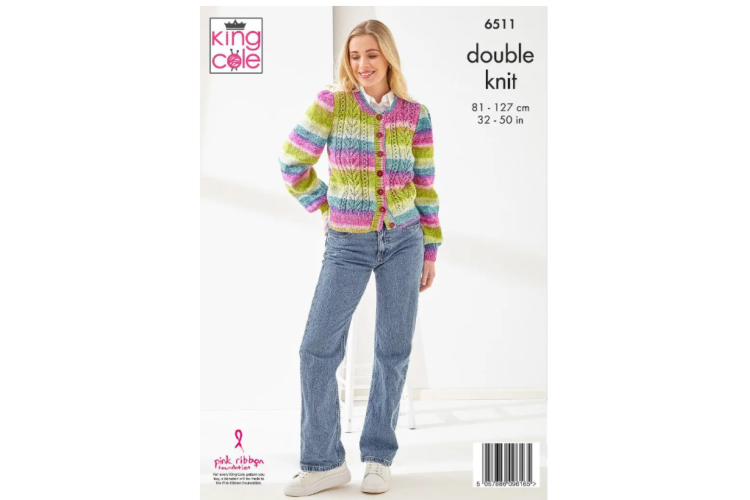 Cardigan & Sweater knitted in  King Cole Bramble DK - 6511