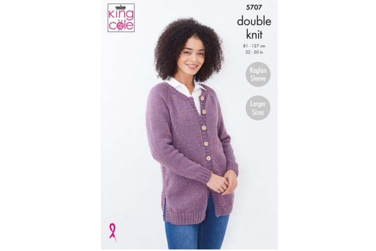 Cardigan & Sweater Knitted in Big Value Tweed DK - 5707