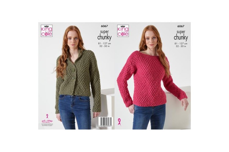 Jacket & Sweater Knitted in King Cole Celestial Super Chunky - 6067