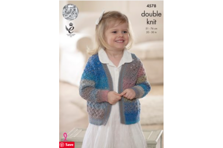 Cardigan & Waistcoat Knitted with Sprite DK - 4578