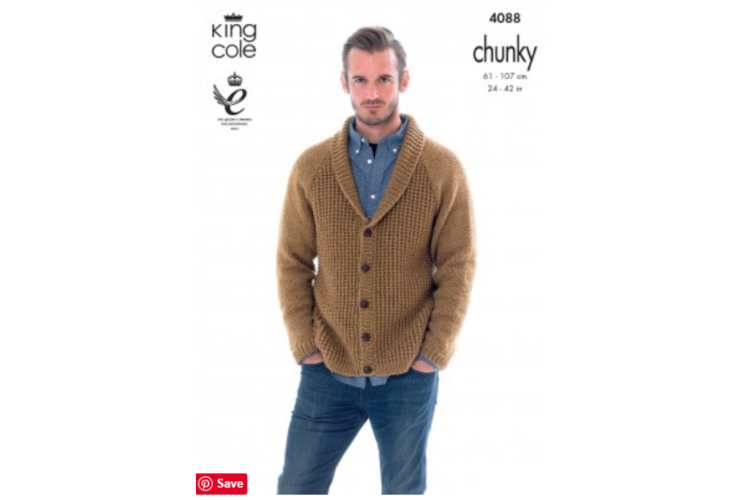 Cardigan and Hoodie Knitted with Big Value Chunky - 4088