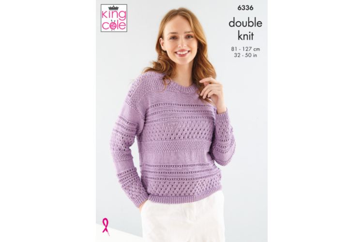 Cardigan and Sweater knitted in Bamboo Cotton DK - 6336