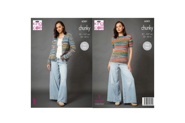 Cardigan and Sweater knitted in Flair Chunky - 6381