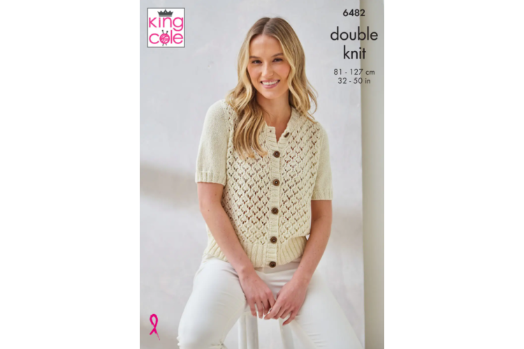 Cardigan and Sweater knitted in Linendale DK - 6482