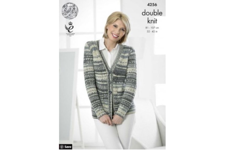 Cardigan and Waistcoat Knitted with Drifter DK - 4256