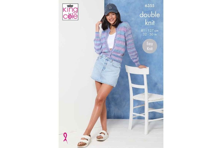 Cardigans & Waistcoat Knitted in DK - 6355