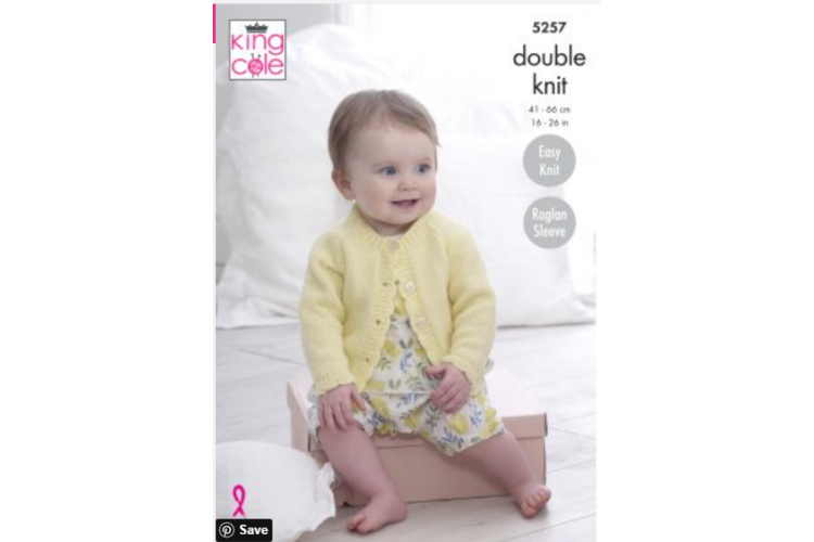 Cardigans Knitted in Big Value Baby DK 50g - 5257