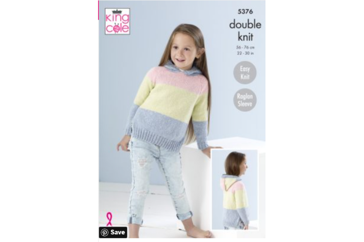 Cardigans Knitted in Cotton Top DK 5376