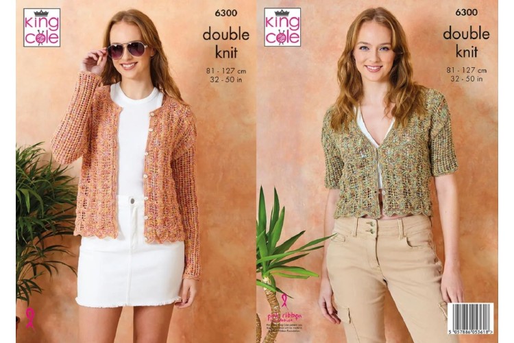 Cardigans knitted in Cottonsoft Crystal DK - 6300