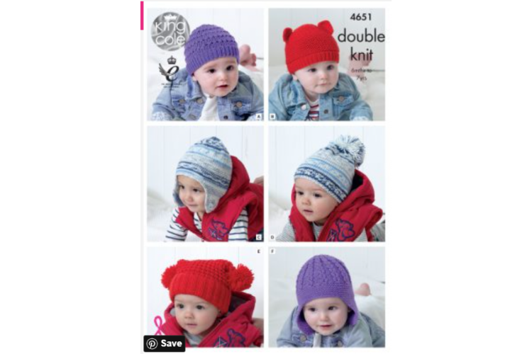 Children’s Hats Knitted with Cherished DK 4651