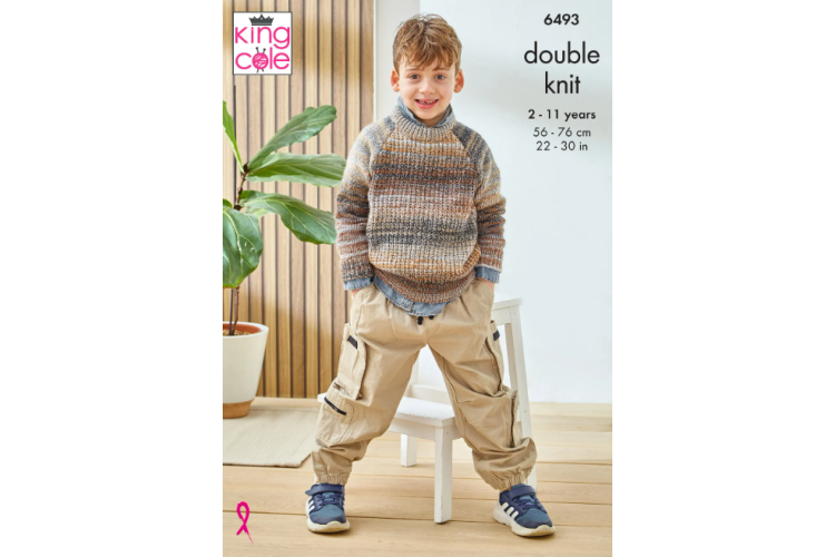 Children's sweaters knitted in Cottagespun DK - 6493