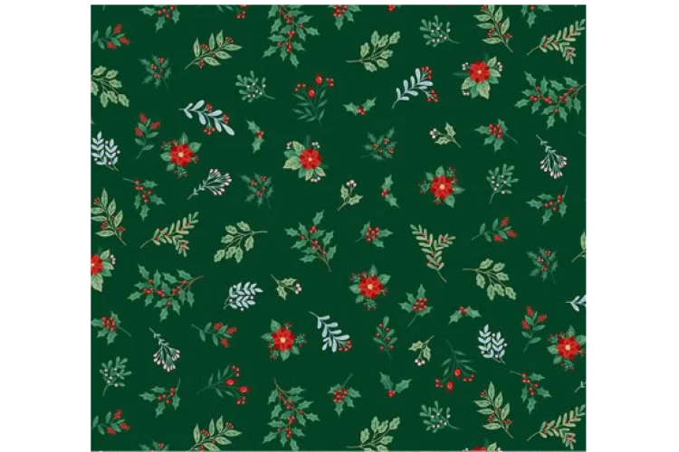 Christmas - The Nutcracker by Makower UK - Foliage Green 100% Cotton 112cm Wide