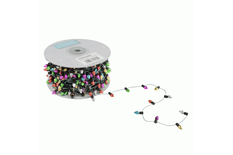 Christmas / Fairy Lights Trim 12mm Multi Coloured Faux Light String