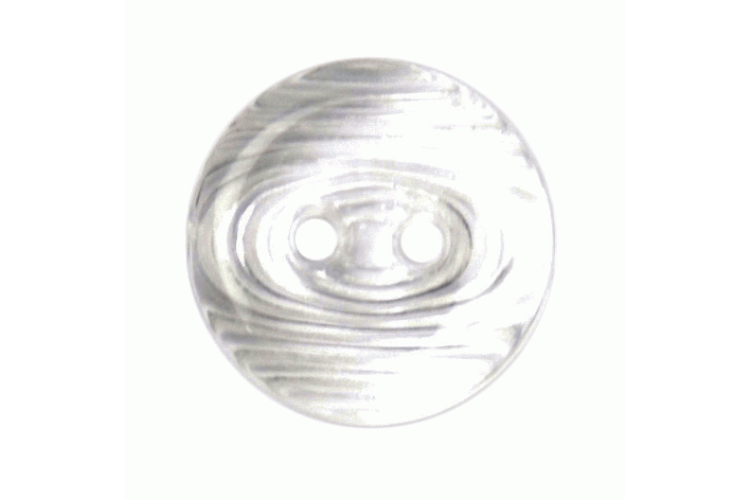 Clear Textured Resin, 13mm Fish Eye 2 Hole Button