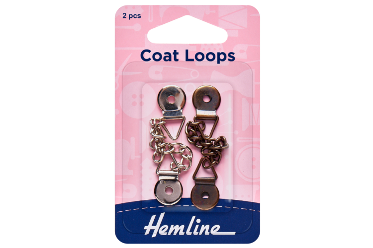 Coat Loops, Bronze/Nickel: Metal: 2 Pieces