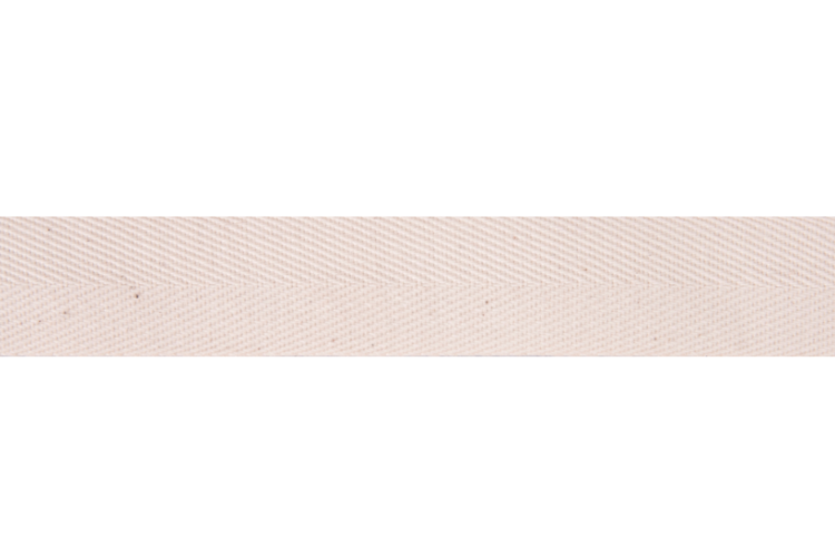 Cotton Herringbone Tape 25mm wide Natural