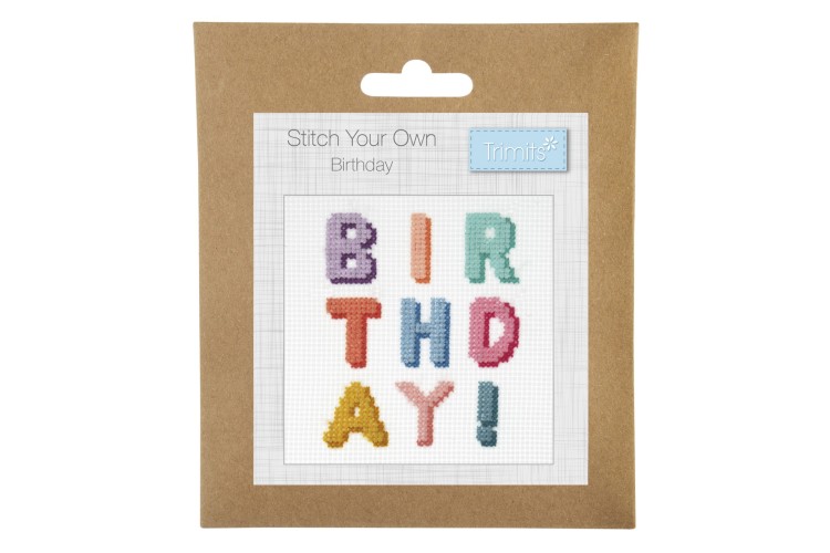 Counted Cross Stitch Kit Birthday