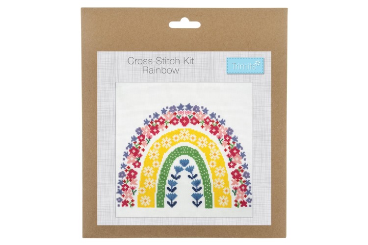 Counted Cross Stitch Large Kit - Rainbow