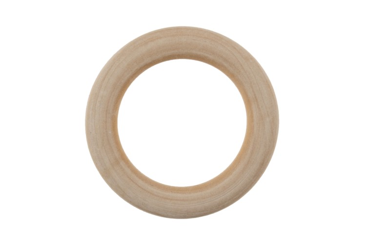 Craft Ring: Wooden: Round 4.5cm