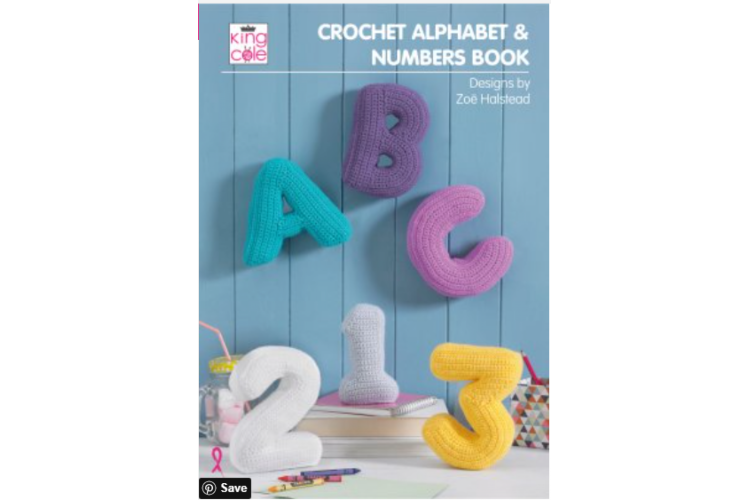 Crochet Alphabet & Numbers Pattern Book