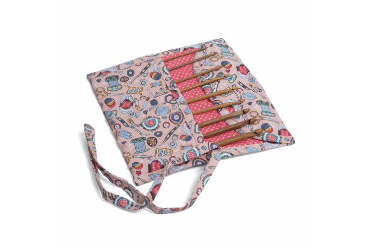 Crochet Hook Roll Filled with Bamboo Hooks - Contemporary Notions