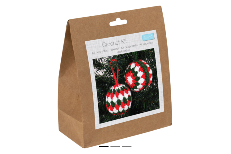 Crochet Kit -Baubles - Festive