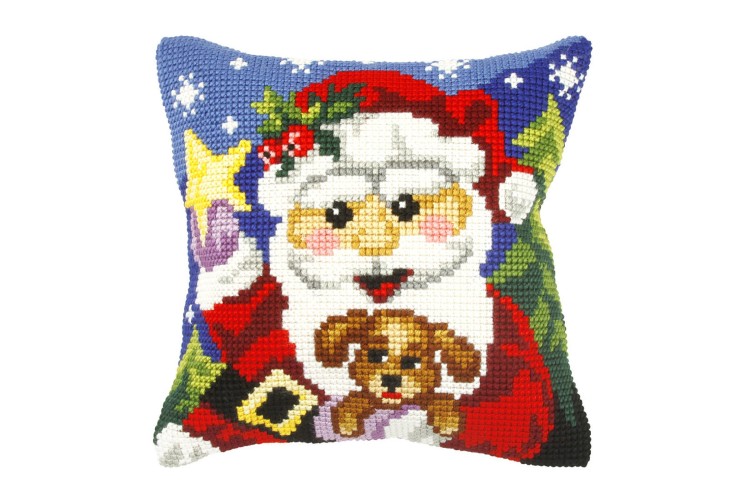 Cross Stitch Kit: Cushion: Santa Claus