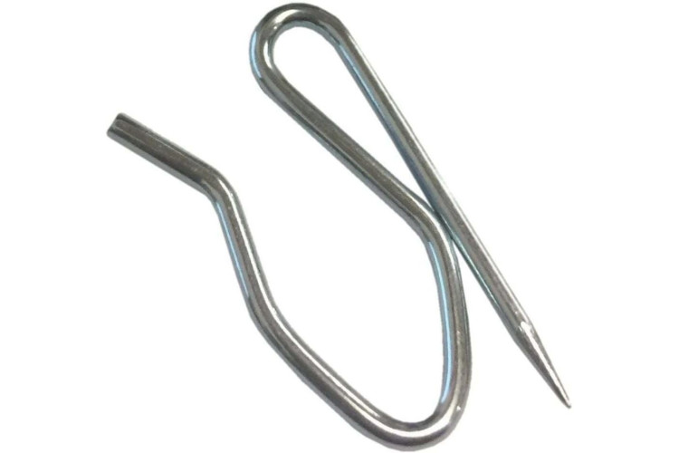 Curtain Hooks Silver Metal - sold individually 