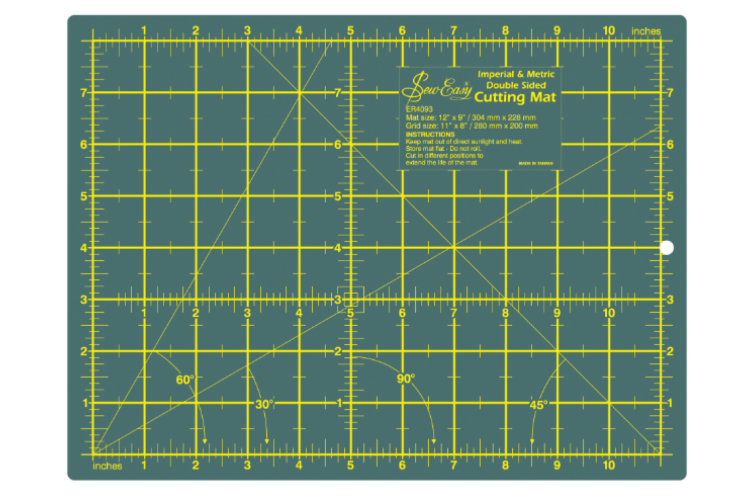 Cutting Mat (A4) Metric & Imperial 30.4 cm x 22.8 cm / 12 x 9 in