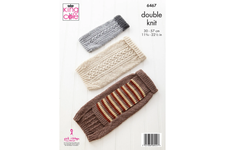 Dog Coats: Knitted in King Cole Pricewise DK - 6431