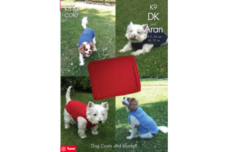 Dog Coats and Blankets Knitted with Big Value DK and Big Value Aran - K9