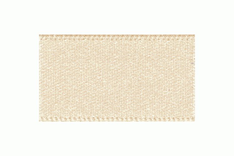 Double Faced Satin Ribbon 10mm, Cream