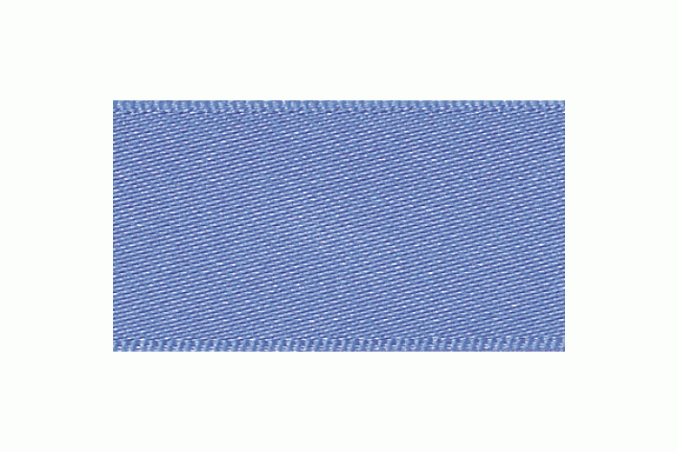 Double Faced Satin Ribbon 10mm, Lupin Blue