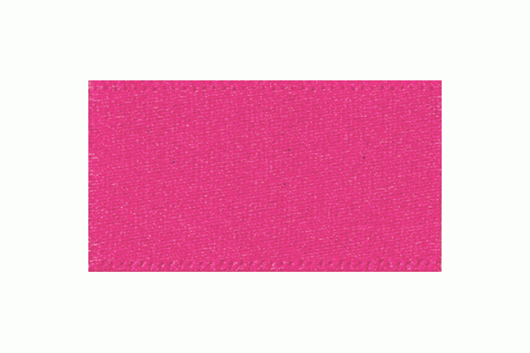 Double Faced Satin Ribbon 10mm, Shocking Pink