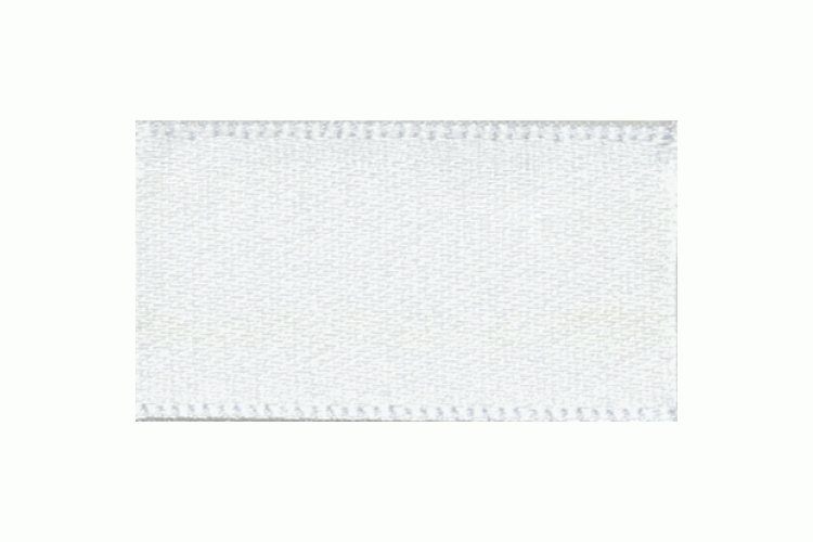 Double Faced Satin Ribbon 10mm, White