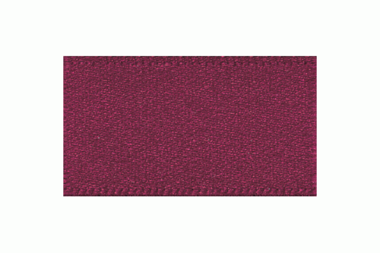 Double Faced Satin Ribbon 25mm, Burgundy