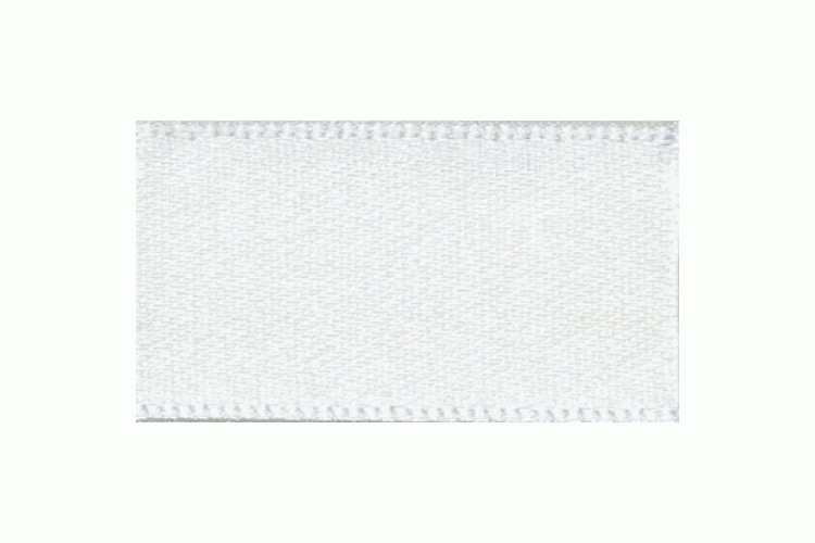 Double Faced Satin Ribbon 25mm, White