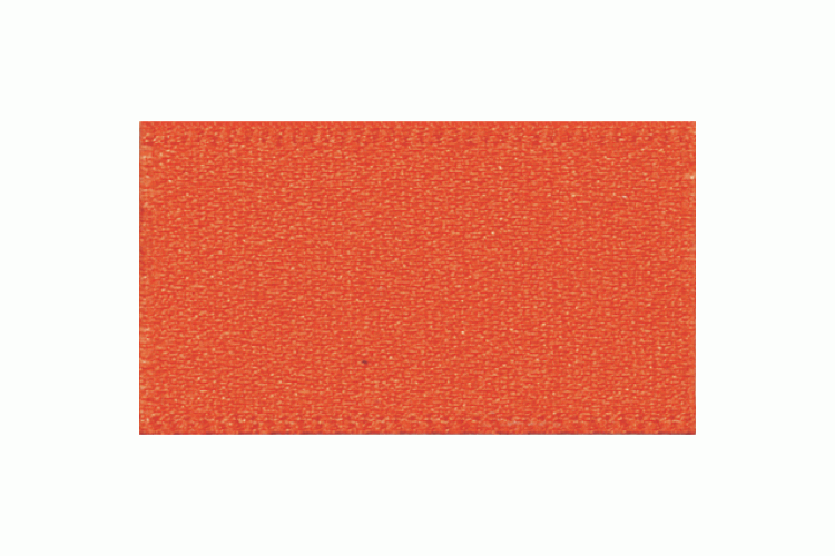 Double Faced Satin Ribbon 35mm, Flame Orange