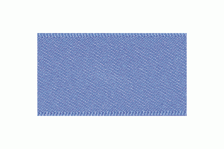 Double Faced Satin Ribbon 3mm, Lupin Blue