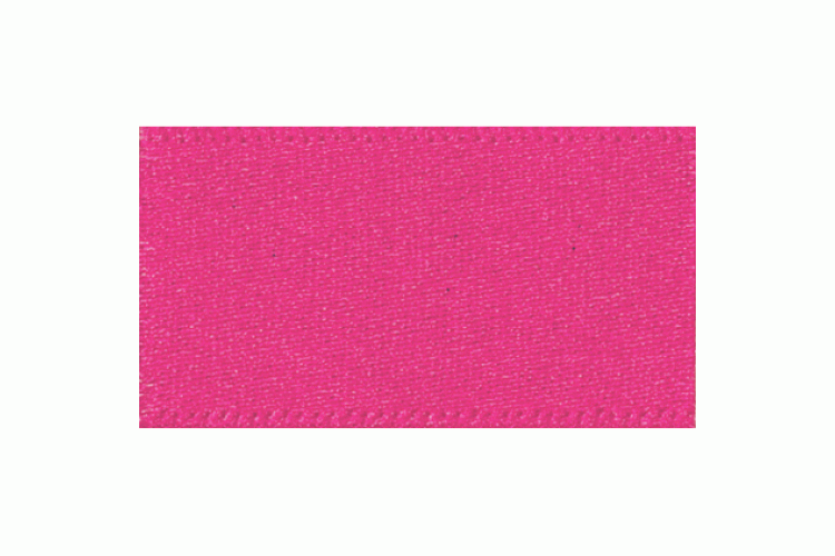 Double Faced Satin Ribbon 3mm, Shocking Pink