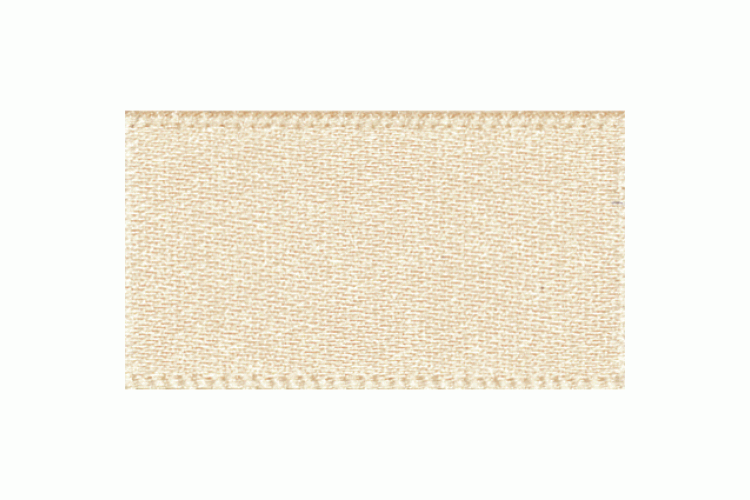 Double Faced Satin Ribbon 7mm, Cream