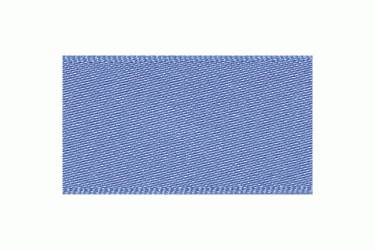 Double Faced Satin Ribbon 7mm, Lupin Blue