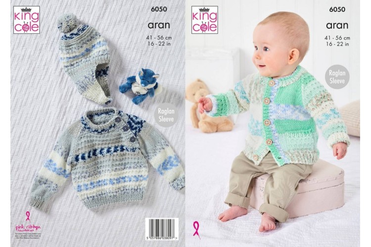 Dress, Jacket, Hat & Blanket Knitted with Cosy Love Aran - 6049