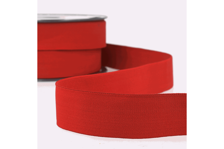 Elastic Soft Boxer Shorts 32mm Red