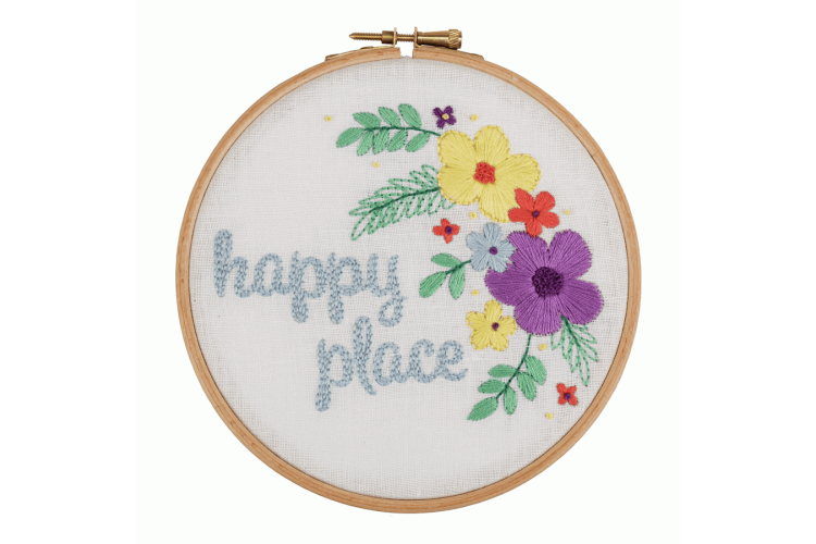 Embroidery Kit - Happy Place