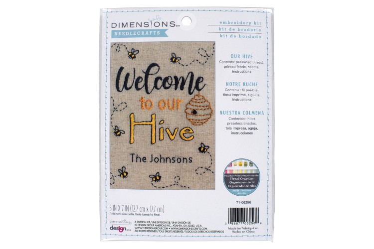 Embroidery Kit - Our Hive