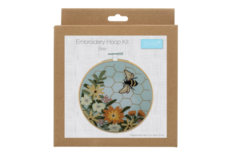 Embroidery Kit with Hoop - Bee