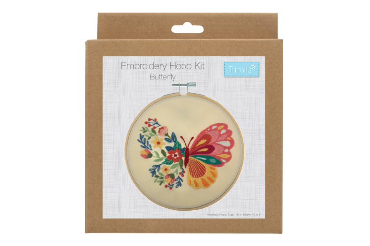 Embroidery Kit with Hoop - Butterfly