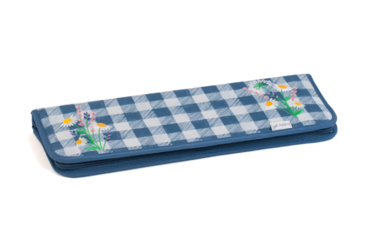 Hard Hook and Pin Organiser Case (Empty) - Wild Floral Plaid