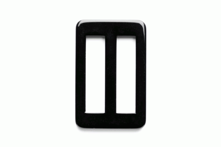 Fastening Slide Buckle 40mm Black Pack of 1